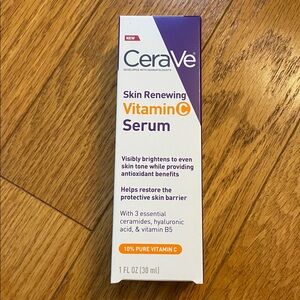 CeraVe Skin Renewing Vitamin C Serum - White and Purple
